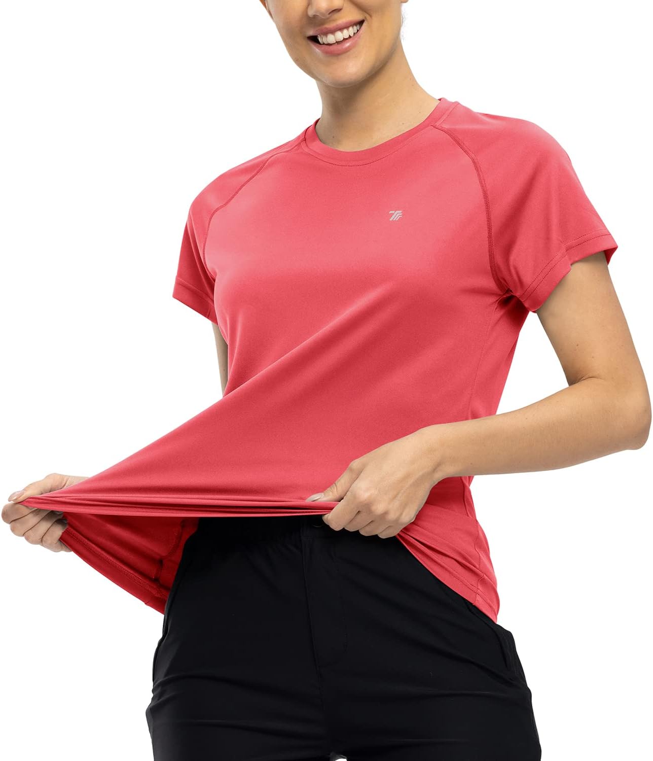 Gopune Women's Short Sleeve Shirts UPF 50+ Sun Protection T-Shrit Quick Dry Running Athletic Workout Rash Guard Tops - Image 3