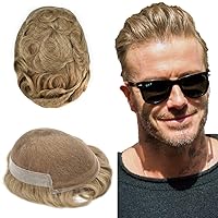 Vista 40 de Toupee - Sistema de cabello humano no quirúrgico para hombres Toupee indetectable de encaje para hombres, extensiones de cabello gris 100% cabello