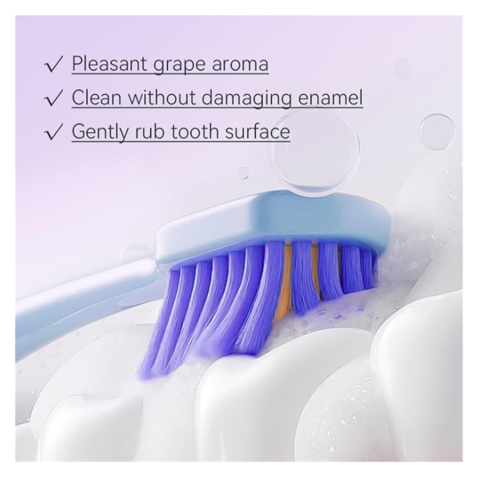 Polvo Dental Morado 60g. Polvo fino, suave for las encías, ataca las manchas marrones y ahumadas en los dientes.(2pcs)