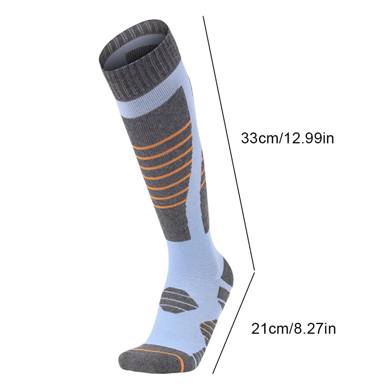 1 Paio di Calzini Termici in Cotone da Uomo e da Donna, Invernali, Lunghi e Caldi, a Compressione, for Sci, Escursionismo, Snowboard, Arrampicata, Calzini Sportivi per Lo Sci