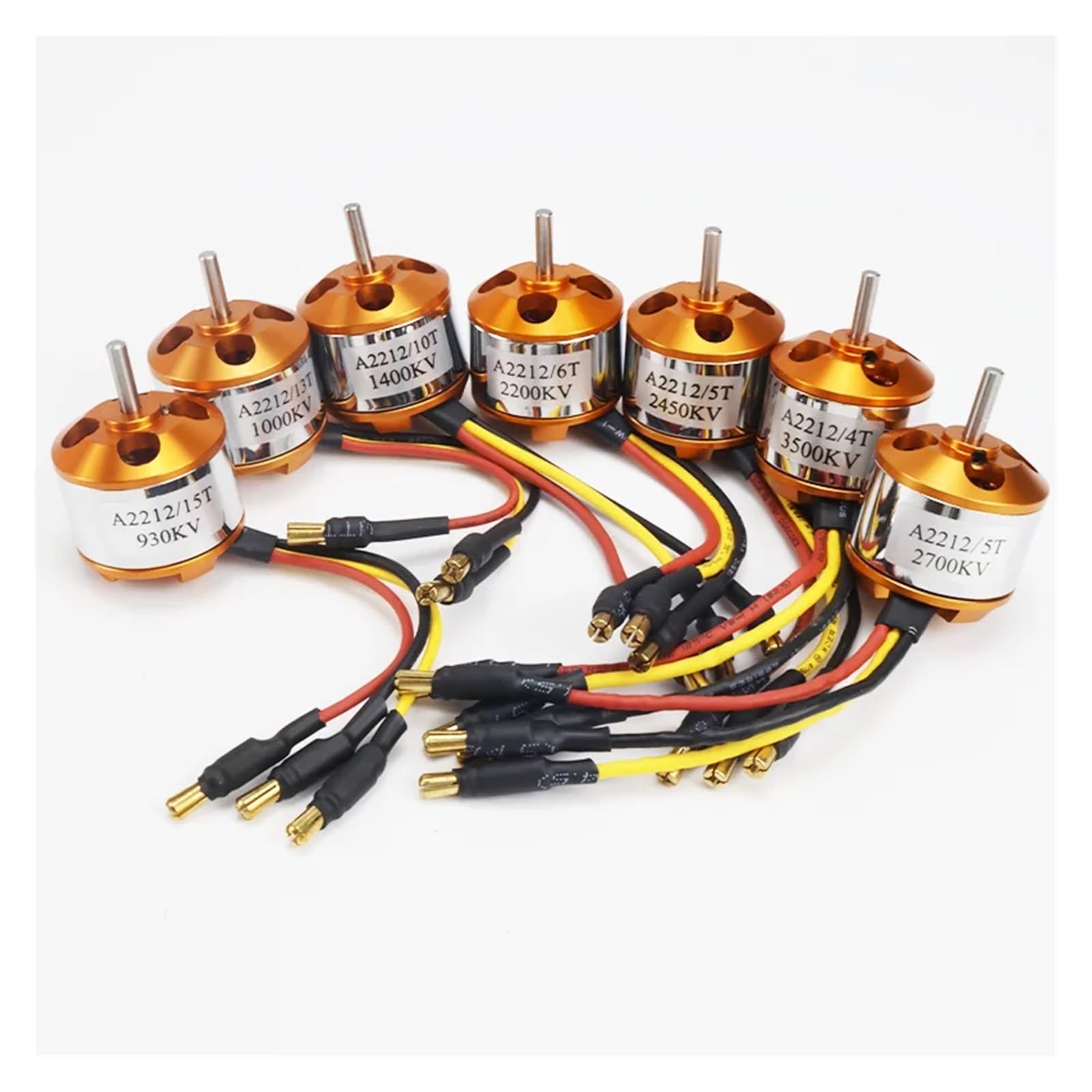 Motor Sin Escobillas A2212 930KV 1000KV 1400KV 2200KV 2450KV 2700KV para Avion RC