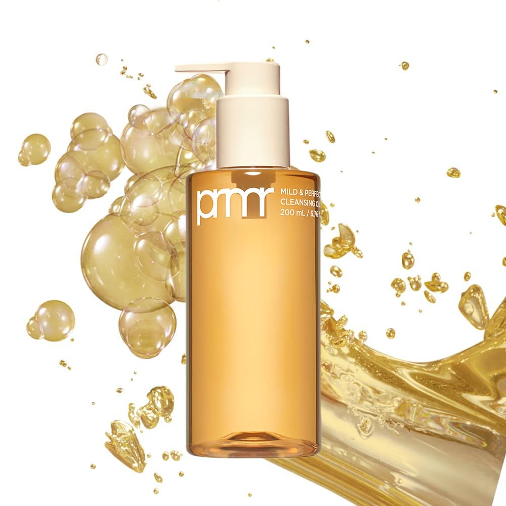 PRIMERA (PRMR Oil To Foam Cleanser Korean Deep Cleansing Oil, Daily Makeup Remover, Blackheads, Dust and Dirt Removal, Pore Cleaning, Hyaluronic acid (200ml, 6.76 fl. oz)