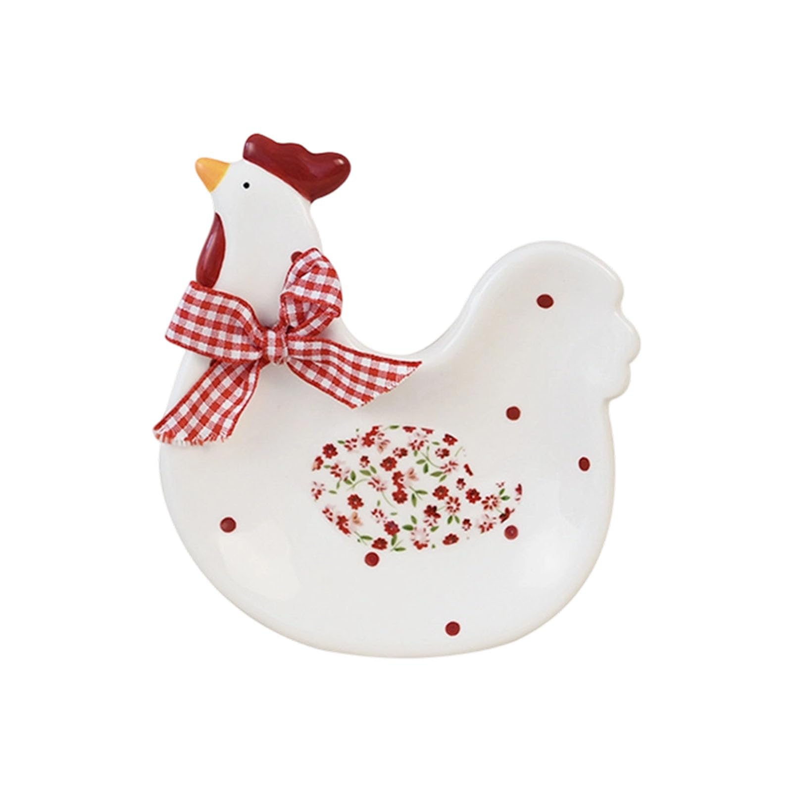 Avejjbaey Ceramic Storage Container Retro Hen Accent Display Cup Tray for Tea Coffee or Baking Ingredients Kitchen Storage Container