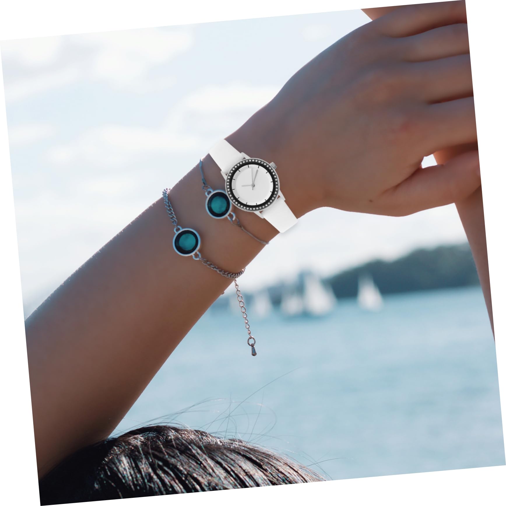 UPKOCH 5pezzi Cover Per Smartwatch Con Protezione Schermo Temperato e Strass Per Watch Design Leggero e Elegante Facile Da Installare Protezione Completa Da Graffi e Urti