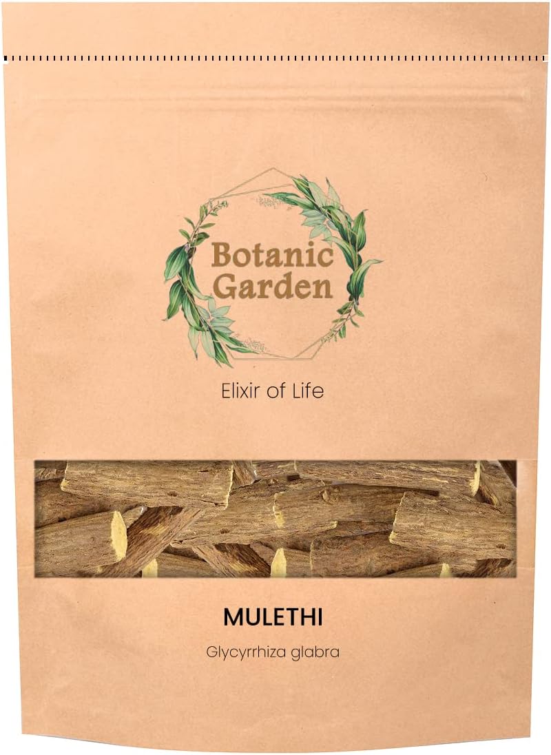 Botanic GardenPure Glycyrrhiza glabra Raw Herb | Organic Licorice Herb | Raw Mulethi Herb - 250gram