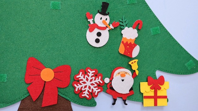Max Fun Juego De Árbol De Navidad De Fieltro DIY De 3.2 Pies Con 41 Adornos Para Niños Pequeños Para Colgar En La Pared En El Hogar, Kits De Manualidades De