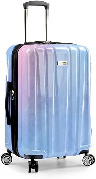 Travelers Choice Womens Ruma II Expandable Luggage with Spinner Wheels, Twinkle Lilac, 25" Medium