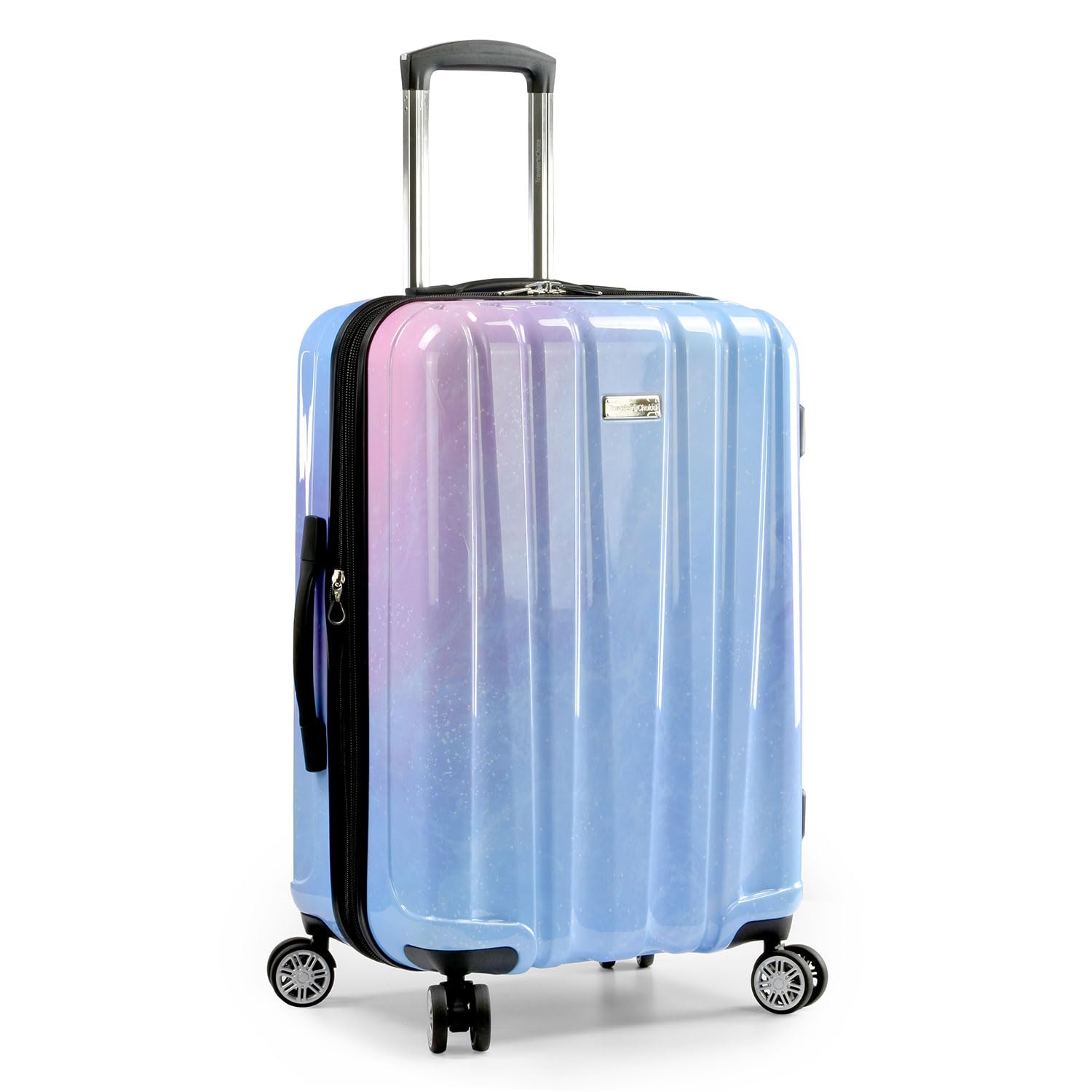 Traveler's Choice Women's Ruma II Expandable Luggage with Spinner Wheels, Twinkle Lilac, 25" Medium