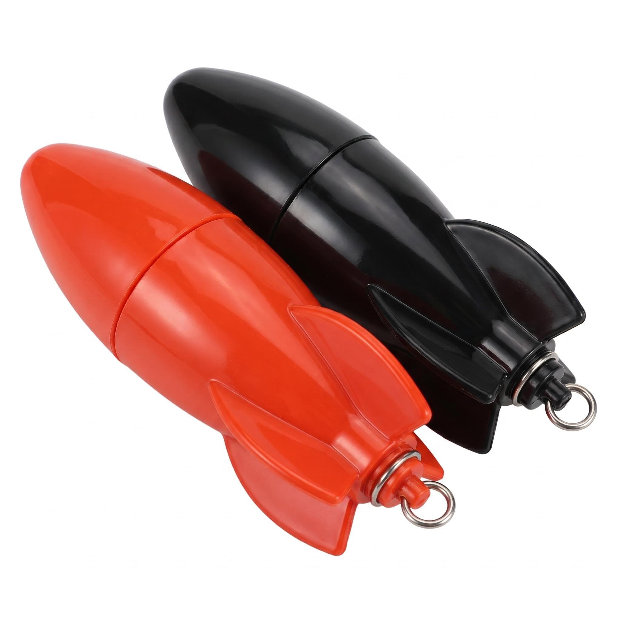 DigShambala 2Pcs Fishing Bomb Bait, Carp Fishing Tackle Feeder, Rocket Shape Bait Thrower for Carp Fish, Spod and Pellet Feeder