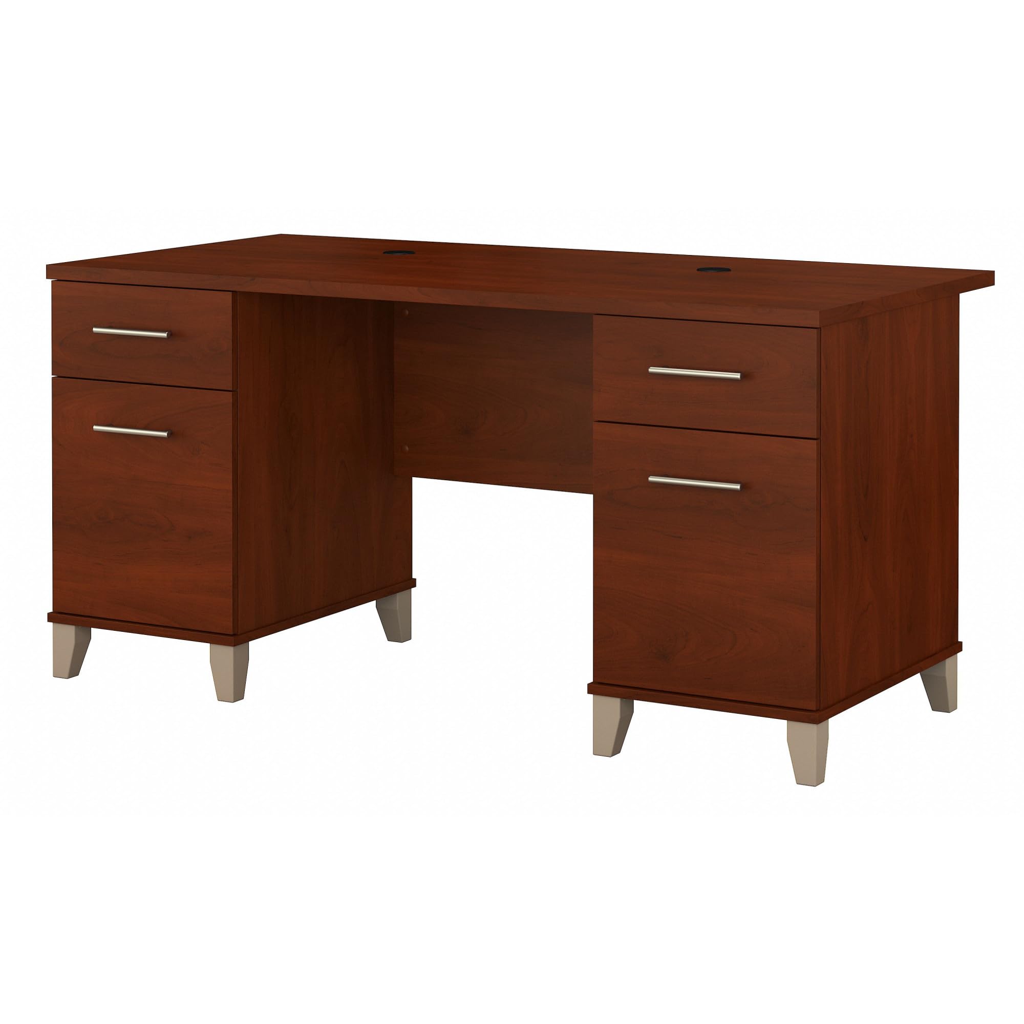 【送料無料】Dresser Desk〈WH〉 Amazon.com: Bush Furniture 60-inch Home Office Desk with Drawers