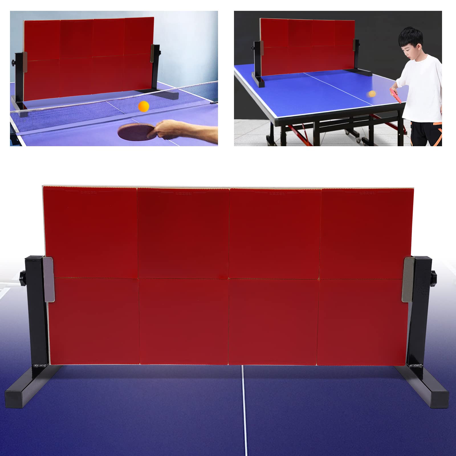 Tavola da ping pong, auto-allenamento, buona resilienza, regolazione dell'inclinazione a 360°, facile da montare
