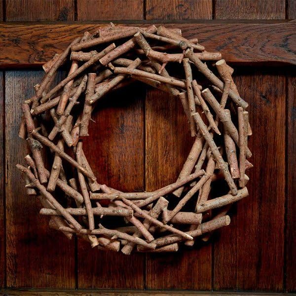 Marco Paul Christmas - Ghirlanda natalizia da 90 cm, con pigna, decorazione rustica, decorazione natalizia da appendere, decorazione tradizionale per interni, profumata ghirlanda di Natale
