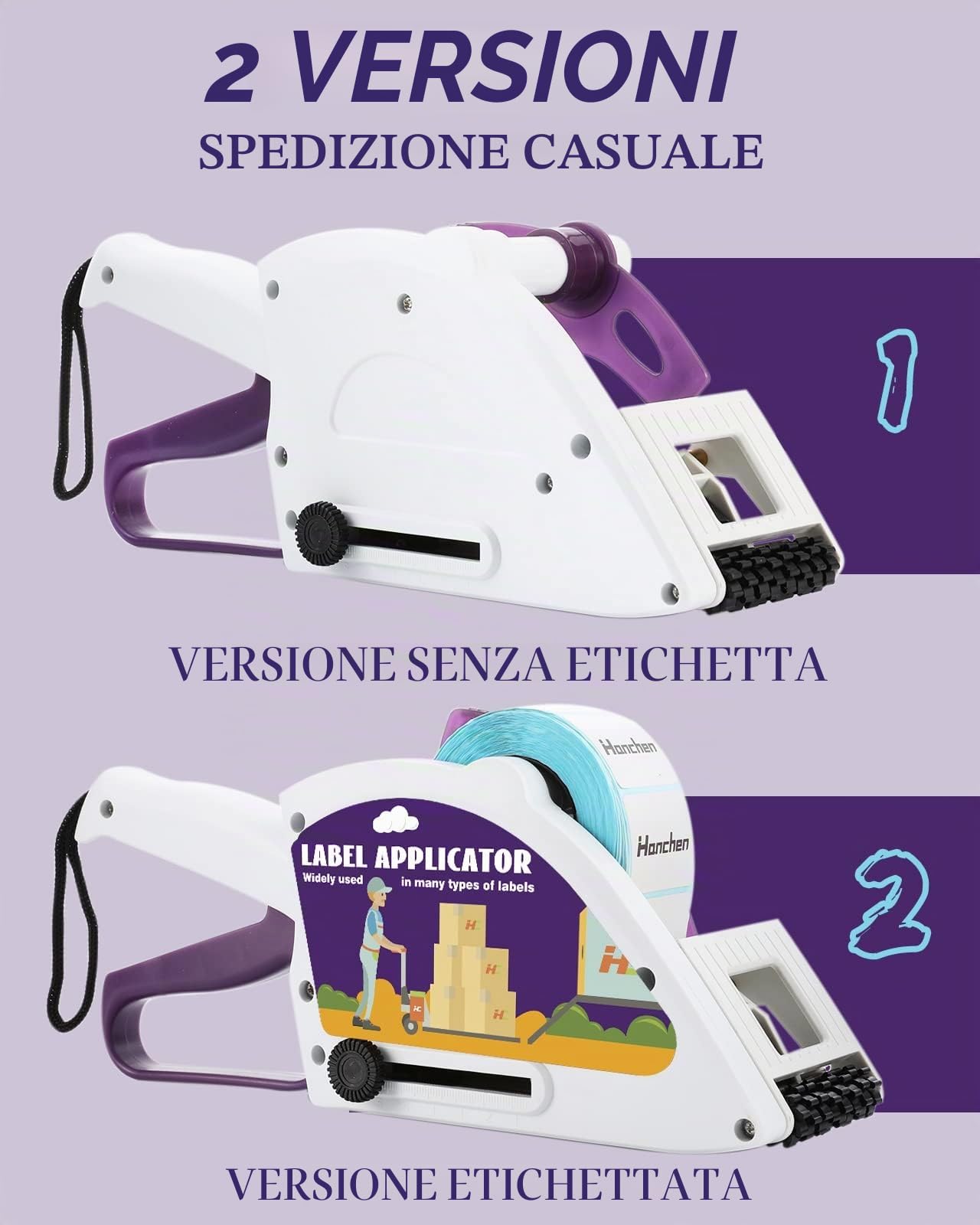 Hanchen Applicatore di etichette Etichettatrice adesiva portatile Pistola Applicatore di codici a barre Applicatore di etichette manuale Etichettatrice per bottiglie piatte quadrate rotonde per