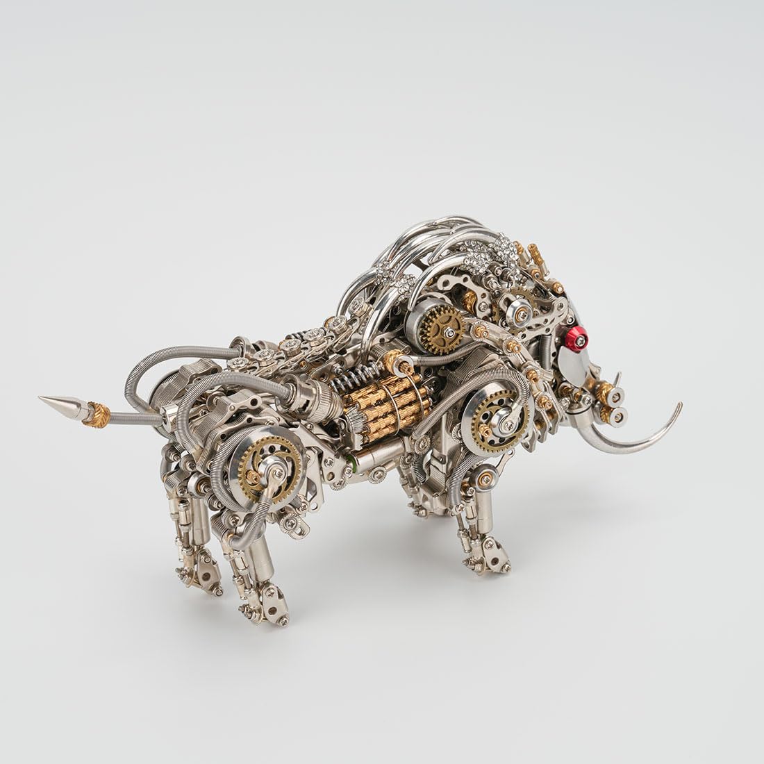 3D Metall Puzzle Erwachsene, Steampunk Mechanisch Eber 3D Puzzle Metall Modellbausatz Tier, 1100PCS Schwein DIY Montage Wildschwein Modell Kit Ornament Geschenk