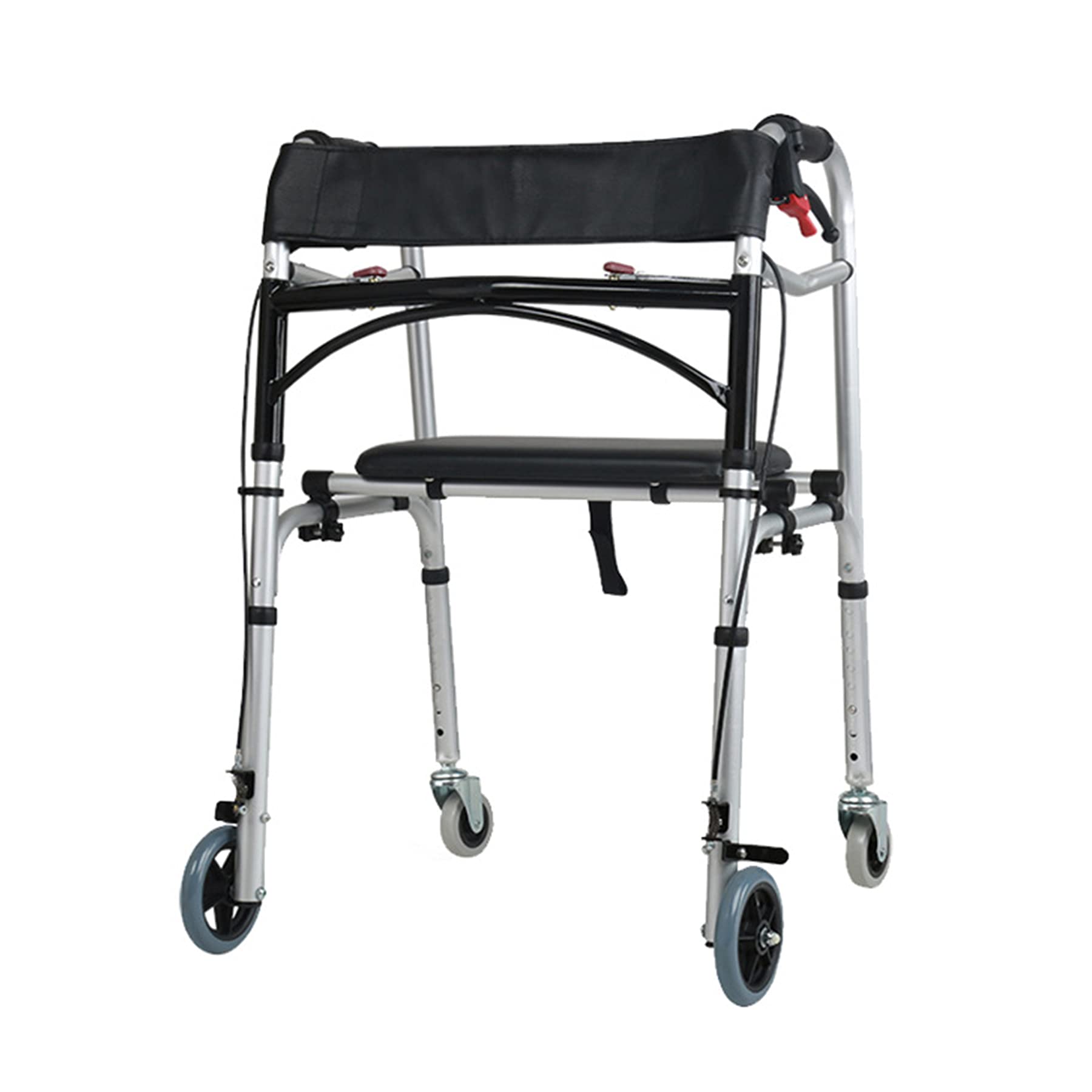 Stand Up Rollator Walker Mobilność na kółkach z wyściełanymi podłokietnikami dla seniorów i dorosłych Mobilność na kółkach z regulacją wysokości dla starszych seniorów
