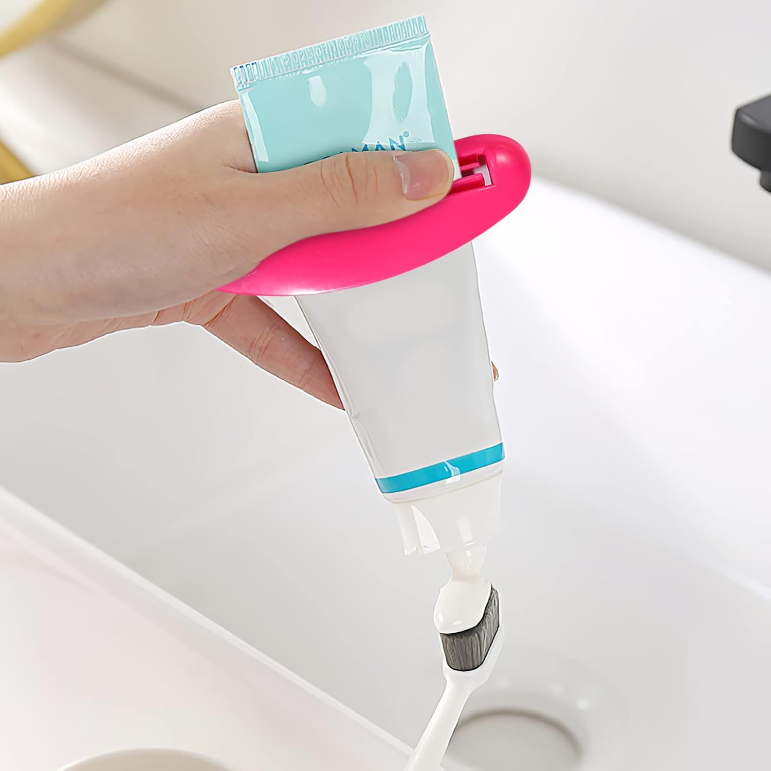 COLLBATH 36pcs Toothpaste Tube Squeezer Ergonomic Squeezing Tools for Tubes Reduce Waste and Easy to Use for Home and Salon