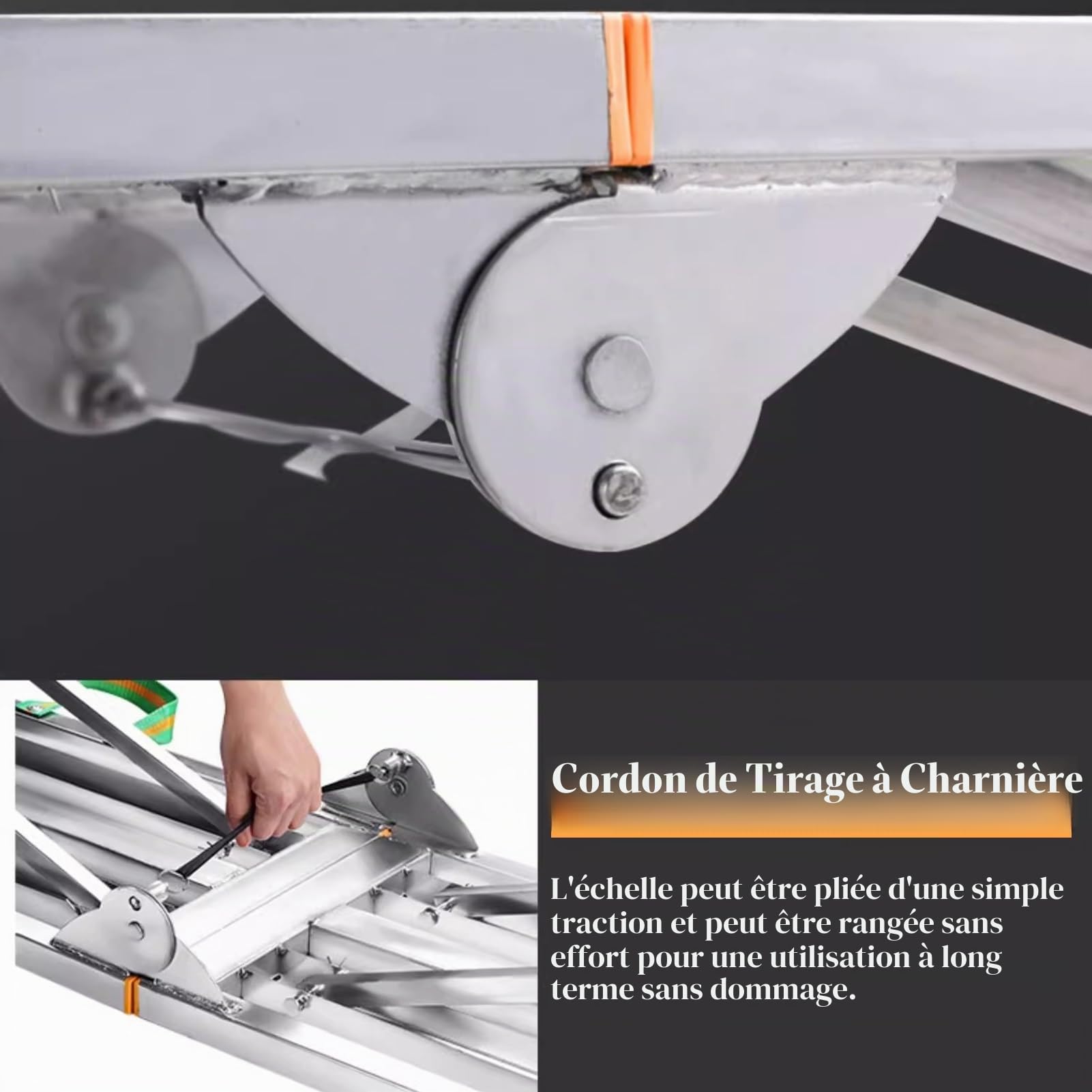 Plateforme de Travail Échafaudages pour Taille de Haies avec Pieds Réglables, Plateforme Industrielle Pliable pour Escalier, Échafaudages D'ingénierie pour Le Lavage de Véhicules(160x40cm(63"x15 3/4")