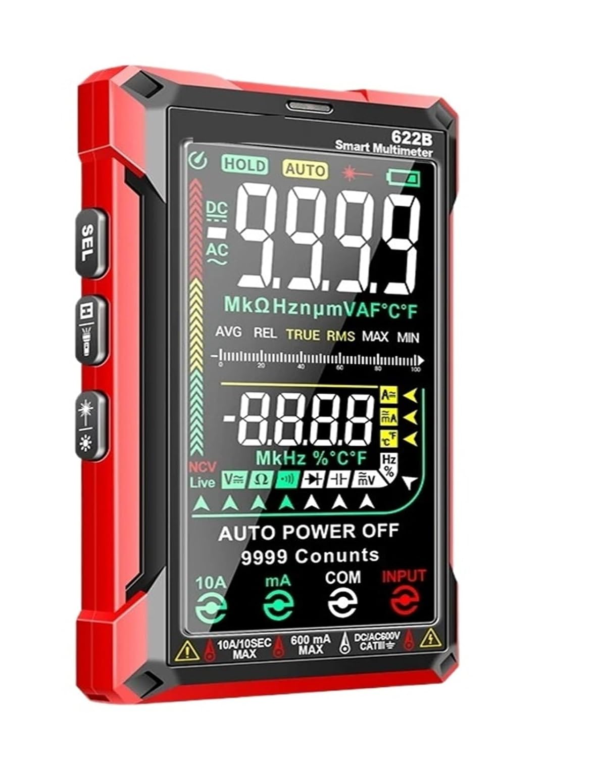 Universal Meter Multimeter Designator ANENG 622B Multitester Analog Multimetro Tester NCV V Diode Meter Repair Tools Digital Universal Meter(622B)