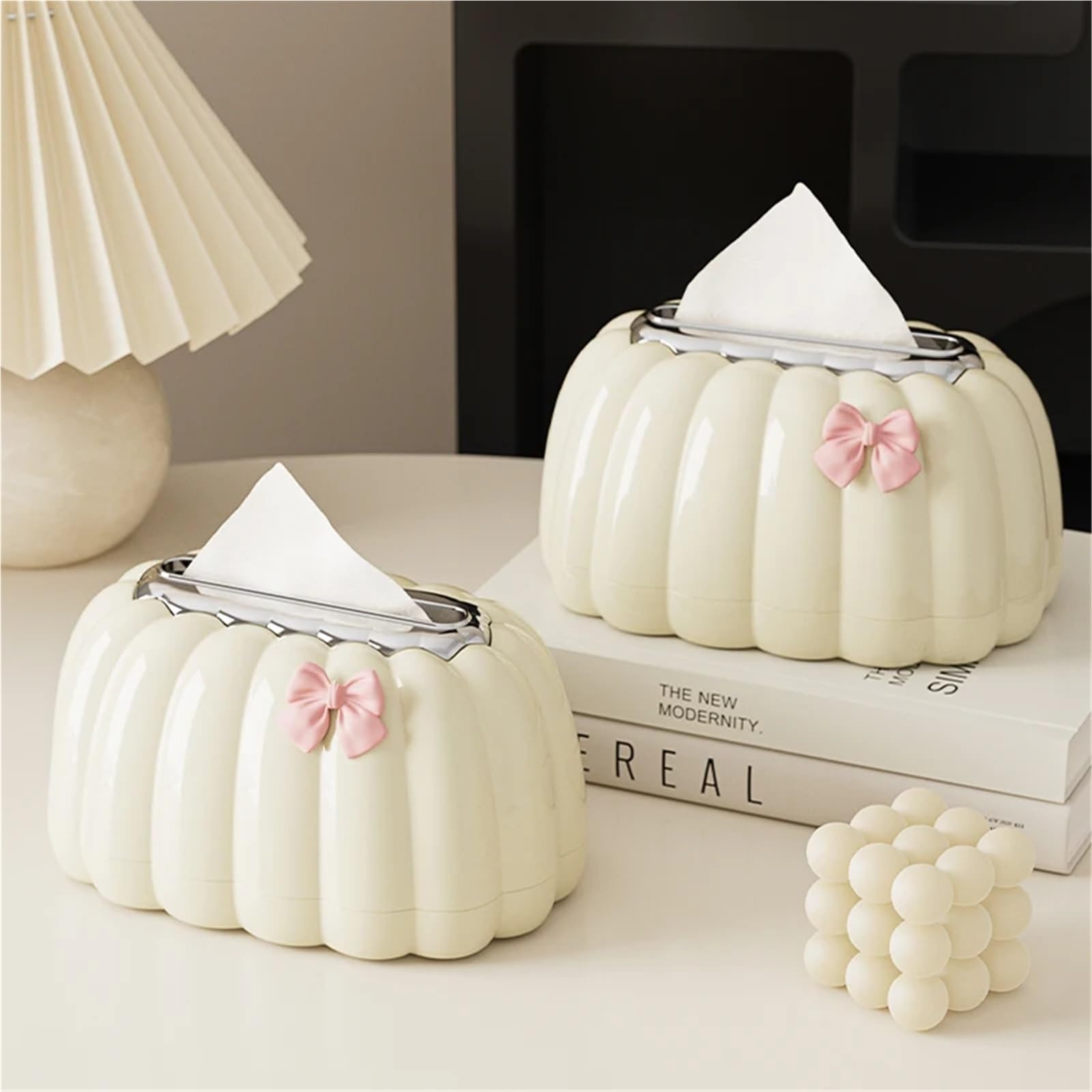 Porta Fazzoletti Scatola for fazzoletti Comodino Contenitore Casa Camera da letto Soggiorno Ufficio Caffè Decorazione Organizza(2 packs)