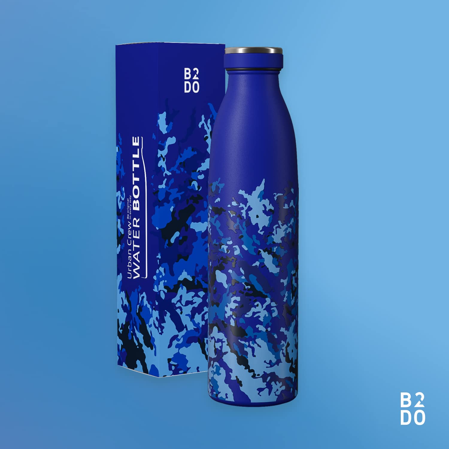 B2DO Bouteille d'eau Isotherme 750ml Bourgogne Cosmos oriental | Gourde