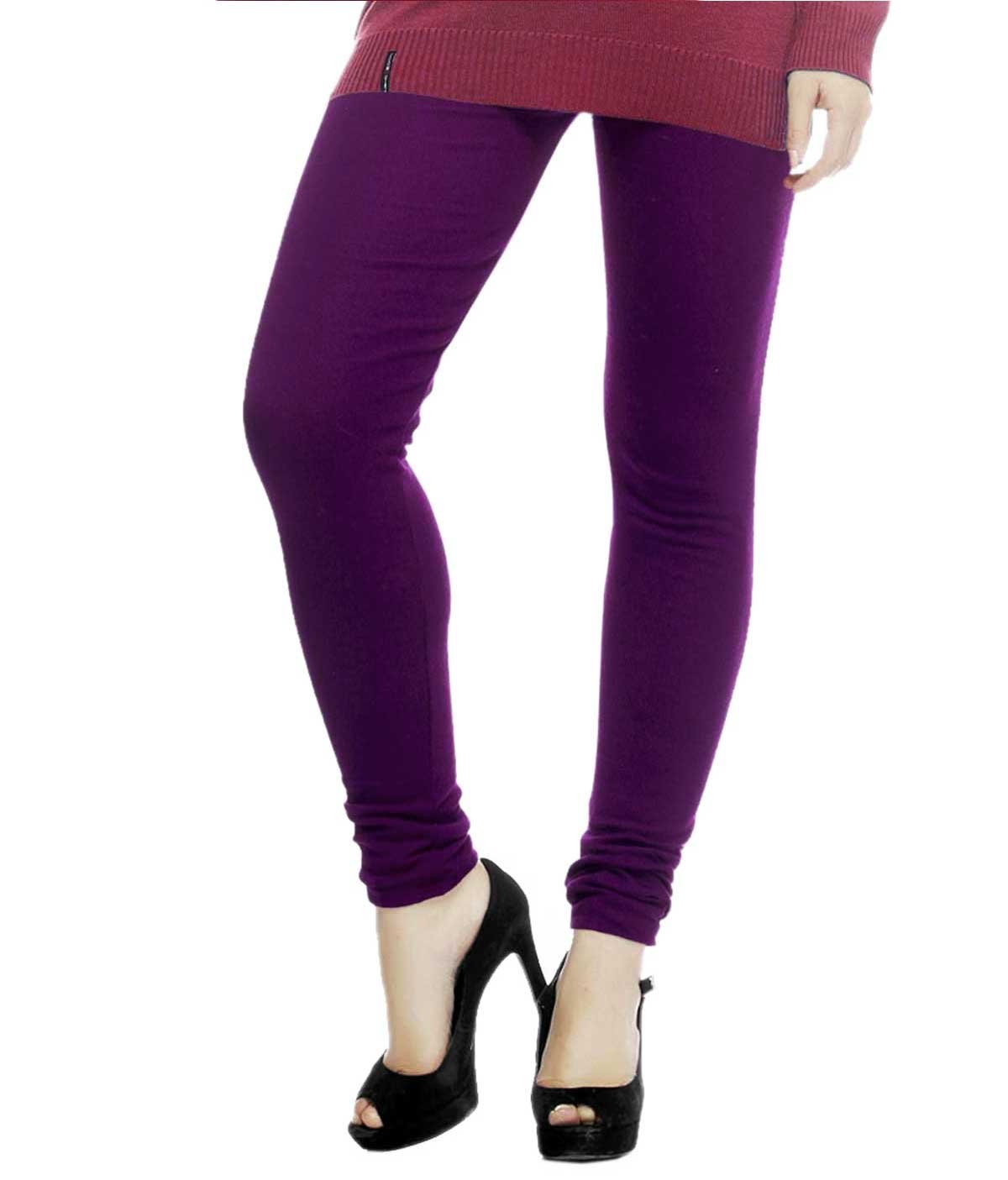 rrtbz Woolen Women's Leggings - Purple - Large-picture-10