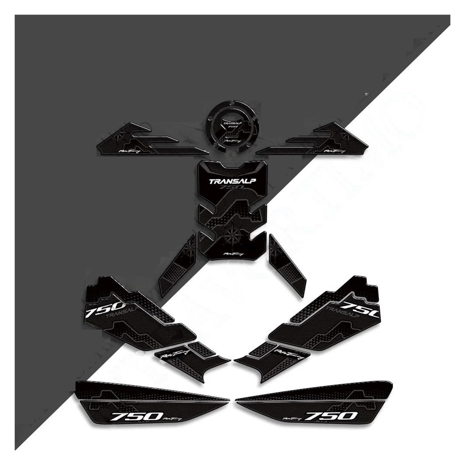 Motorbike Tank Pad Sticker Motorcycle Tank Knee Pad Grips Stickers Decals Protector Fuel Oil Kit for XL750 XL 750 for Transalp 2023 Stickers Decals