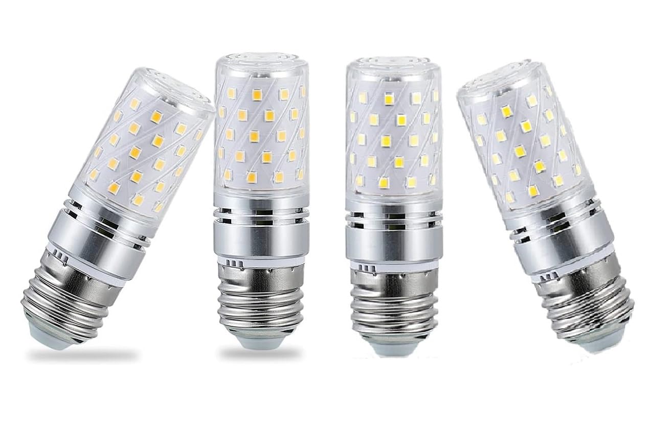 NIKETNUM 6W LED Bulb E27 Multi-Color Bulb for Wall Lamps, Pendant Lamps and Chandeliers etc. - Cool White, Warm White and Neutral White - (4Pcs Set)-image-15