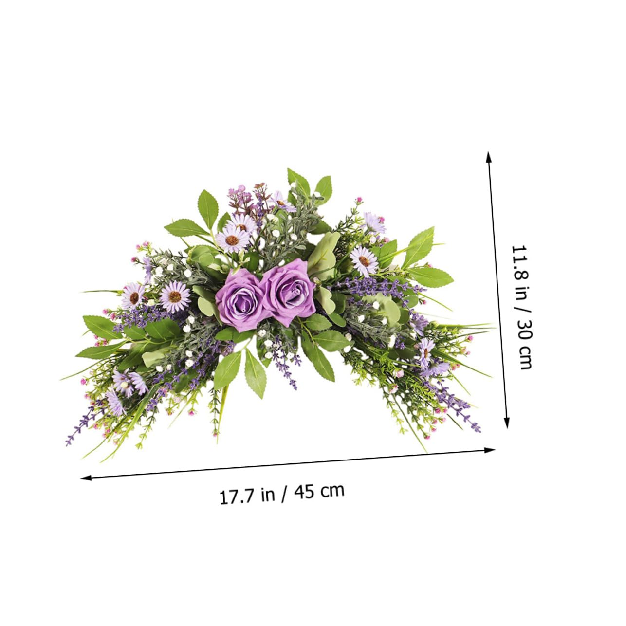 ABOOFAN Ghirlanda Di Fiori Artificiali Per Decorazione Della Porta Ghirlanda Primaverile Rosa Per Matrimoni e Feste Facile Da Installare e Perfetta Per Eventi e Decorazioni Domestiche