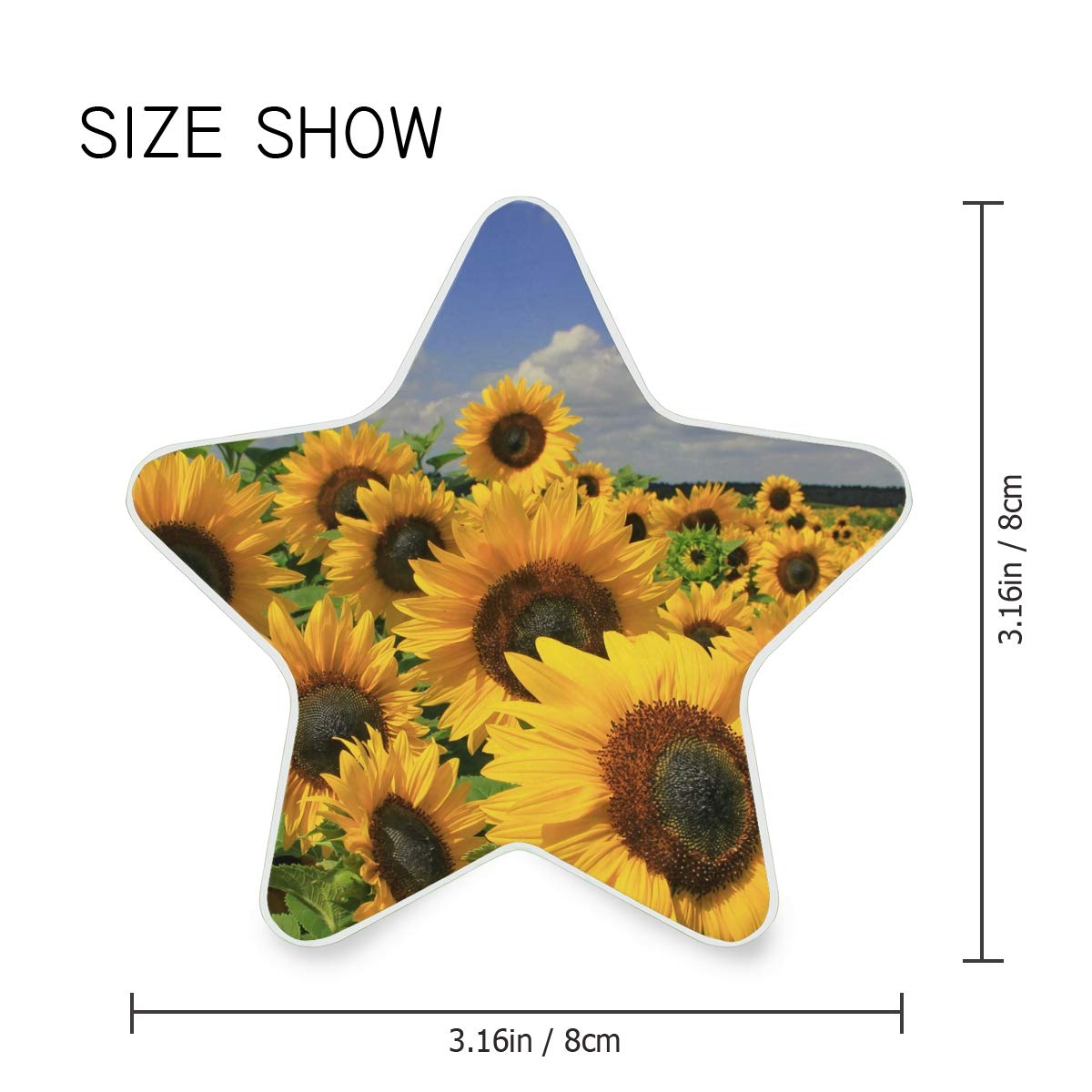 Sunflower Field Plug in LED Night Light Lamp with Dusk to Dawn Sensor for Hallway Kitchen Bathroom Bedroom — view 3