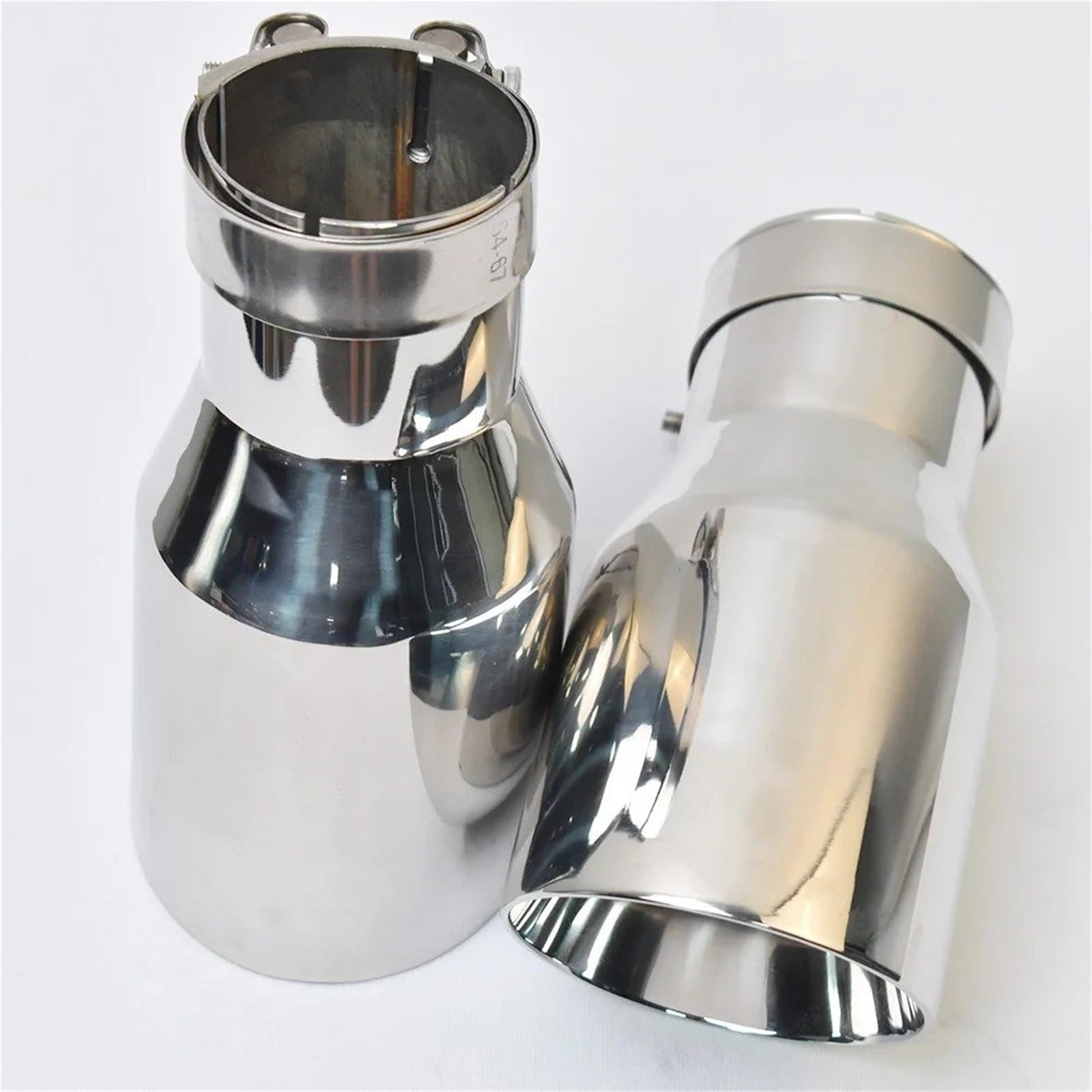 Terminale Tubo Coda 1 Pezzo Auto Scarico Terminale Tubo Terminale In Acciaio Inox Bordo Smussato Lucido Punta Marmitta