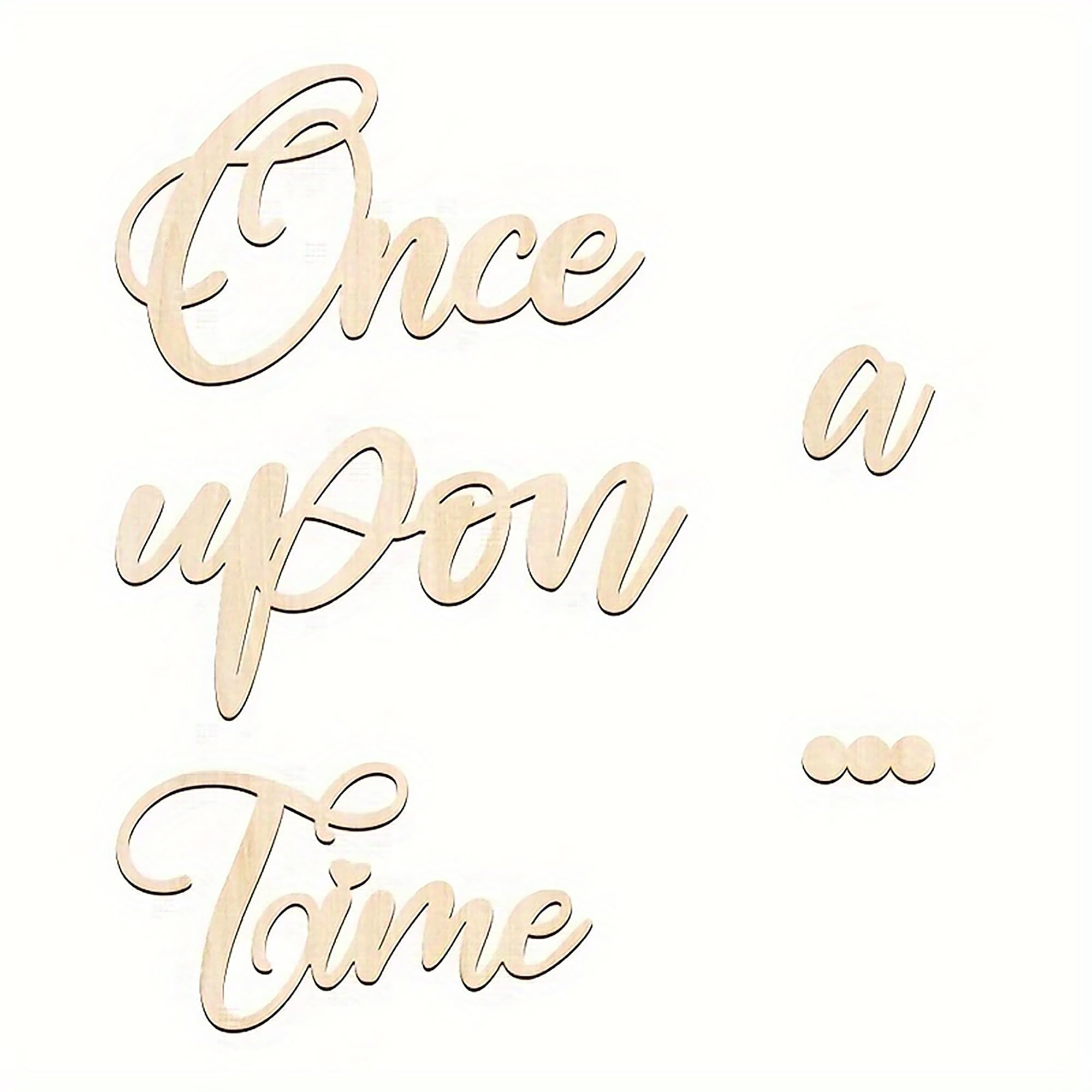 American Elm 'Once Upon A Time' Wooden Sign - Vintage Storybook Decor for Reading Nooks & Bedrooms MDF Thick, Perfect DIY Home Decor-image-34