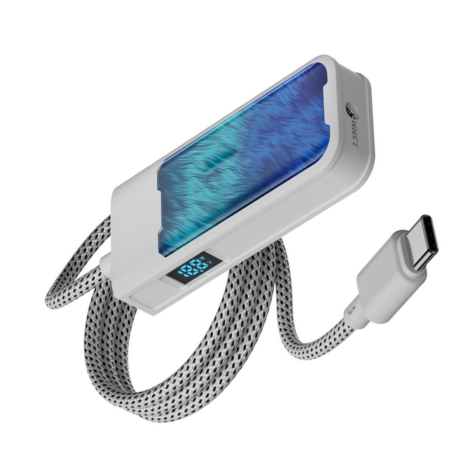 Adaptateur type C vers 3.5 mm en alliage d'aluminium robuste charge rapide 60W - 8