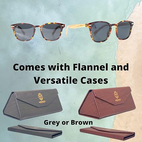 Miniatura 5 de Gafas de sol modernas Turtle con brazos de madera ligeros y cómodos, Mônica MafiawooD, Marrón y tortuga