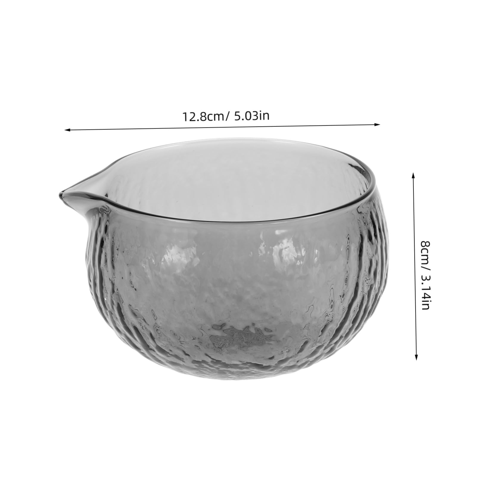 DECHOUS Matcha Bowl Spout Japanese Glass Matcha Bowl Spout Traditional Tea Cup Matcha Preparati