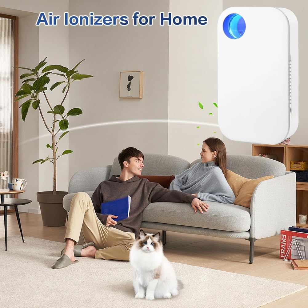 Purificatori d'Aria agli per La Casa Plug in, Ionizzatori d'Aria Plug in per La Casa Purificatore d'Aria agli Portatile e Silenzioso, Spina UE
