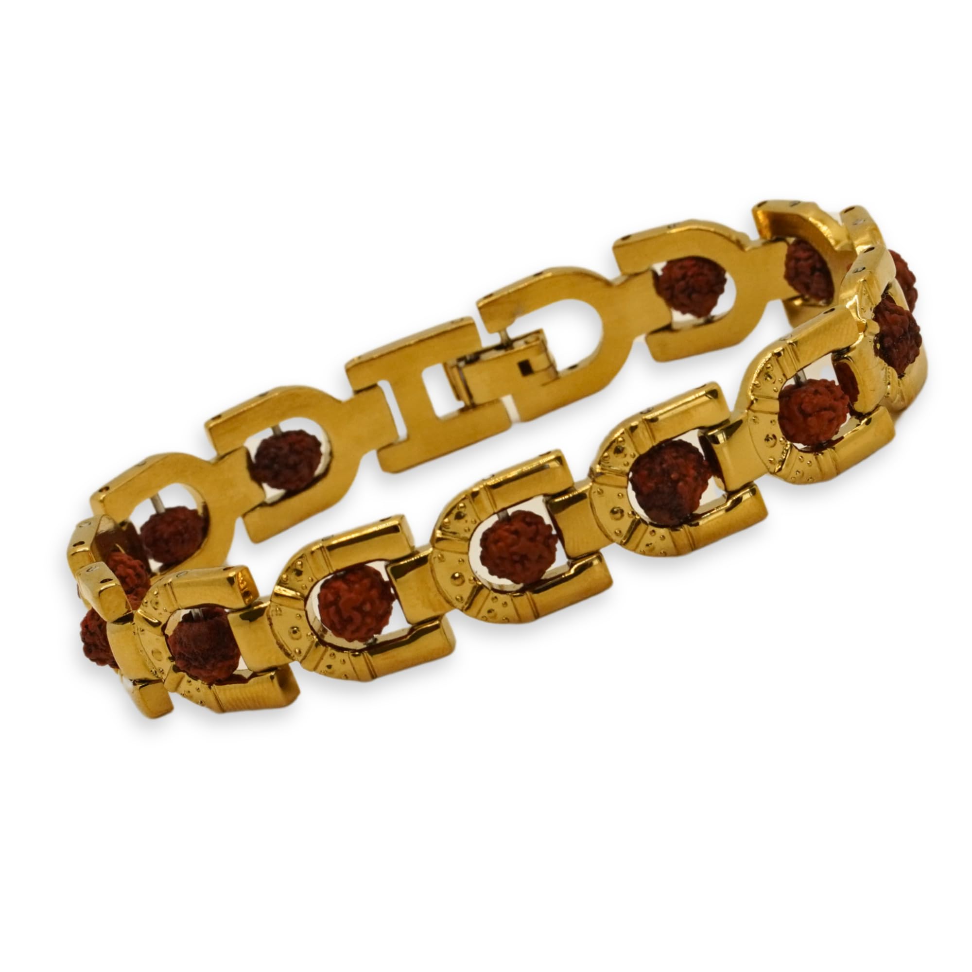 Japam Gold Plated Prime Rudraksha Bracelet for Men and Women | Hand Rudraksha Bracelet | Free Size (8 Inches) (B0CZXZKR99) Amazon Price History, Amazon Price Tracker