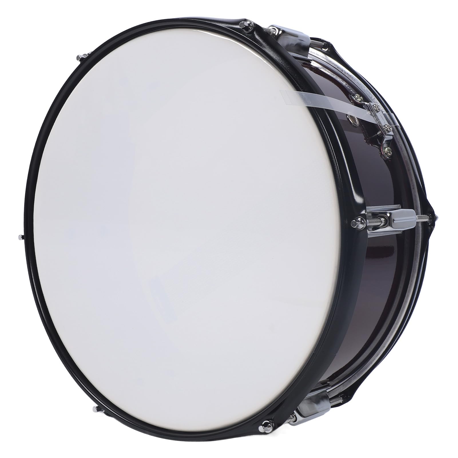 Generic Anfänger-Snaredrum, 14 Zoll, Edelstahl, Geeignet für Militärbands, mit Trommelstöcken und Schultergurt