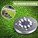 DUUDO Solar Outdoor Lights 8 Packs, Solar Garden Lights 10 LED Waterproof Outdoor Lights Solar Pathway Lights Landscape Lights in-Ground Lights for Lawn, Yard, Driveway, Step and Walkway Cold White