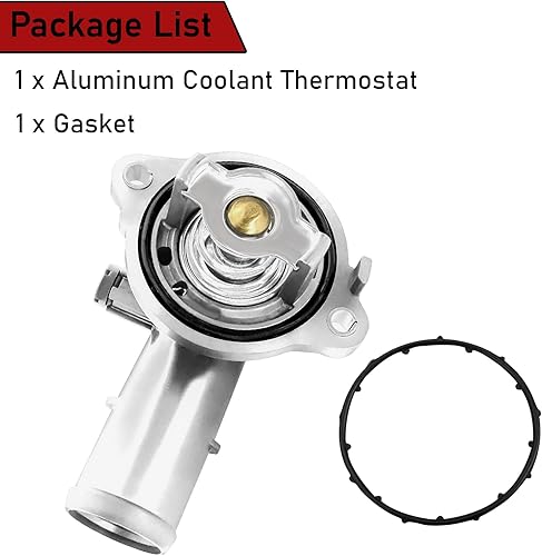 Miniatura 6 de Conjunto de carcasa de termostato de refrigerante de aluminio para Dodge Durango 2011-2014 3.6L para Dodge Grand Caravan 2011-2017 Sustituye a