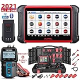 Autel Scanner MaxiCOM MK906BT with Battery Tester BT100, New Model of Maxisys MS906BT/MS908/MS906TS, 2021 Auto Scan Tool with ECU Coding, 31+ Service Functions, All Systems Diagnostics, Active Test