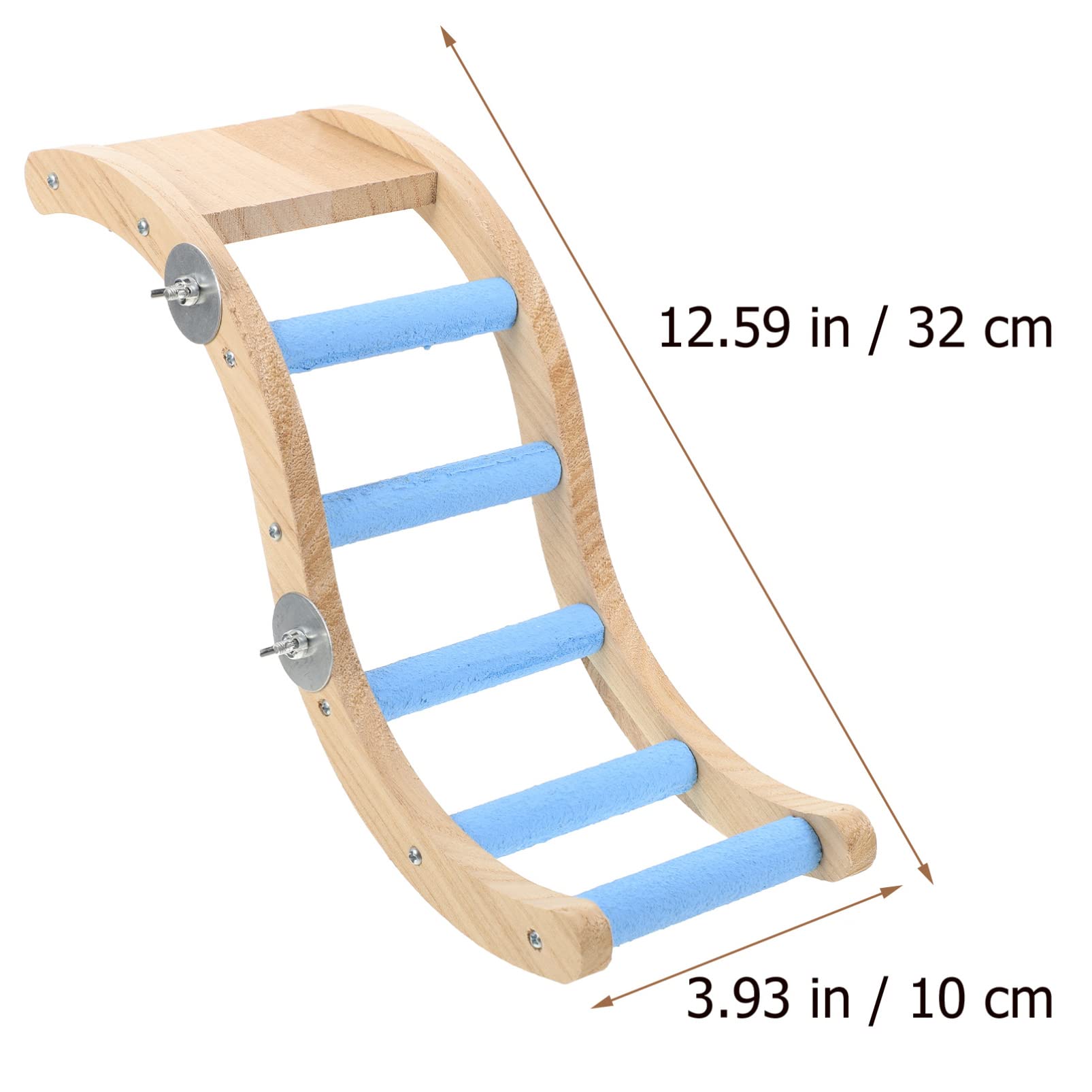 GANAZONO Climbing Ladder Bird Ladder for Claw Grinding Bird Cage Accessory for Parakeets Cockatiels Lovebirds Easy to Install Safe Material
