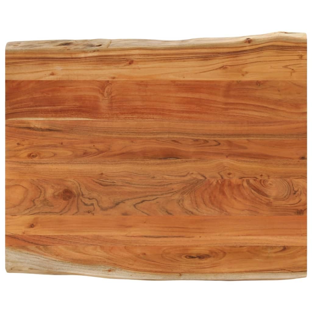 Dessus de table 110x80 cm en bois d'acacia massif rectangulaire