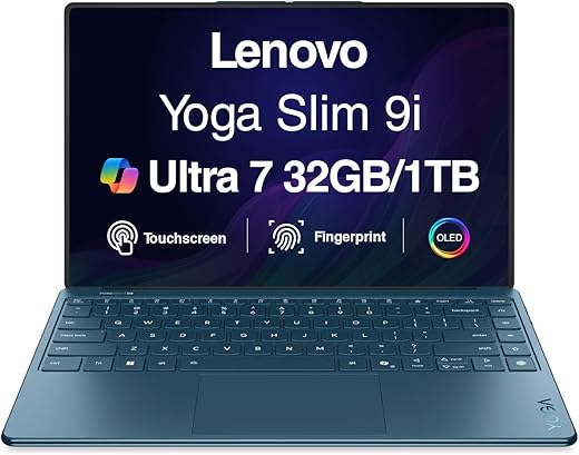 Lenovo Yoga Slim 9i 14" 4K OLED Laptop - Intel i7, 32GB RAM, 1TB SSD