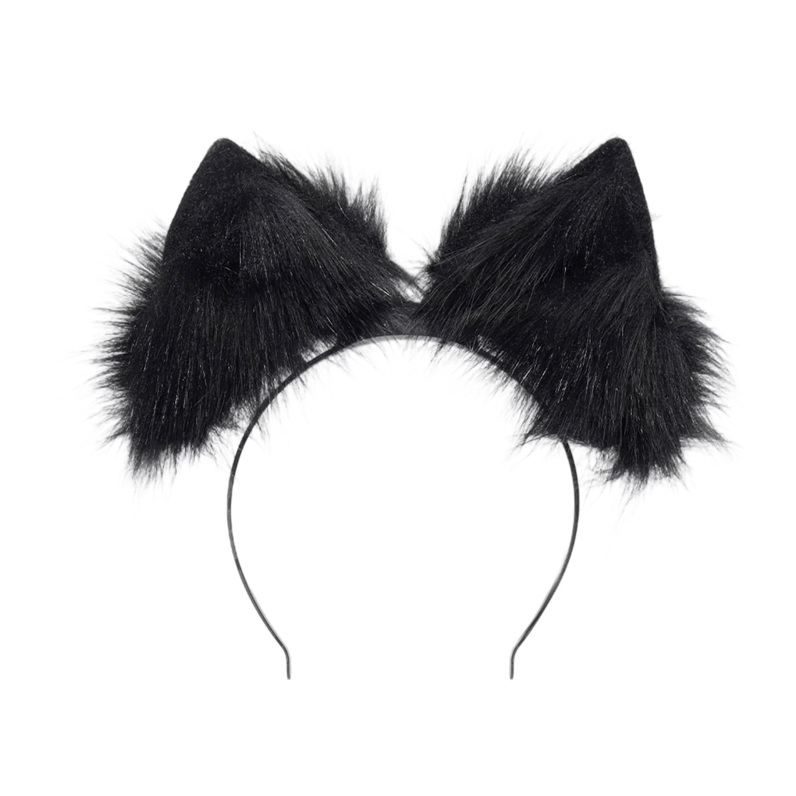 Diadema segura con orejas bajas de animales para niños, disfraz de juego de rol, fiesta de cumpleaños, orejas de peluche con motor
