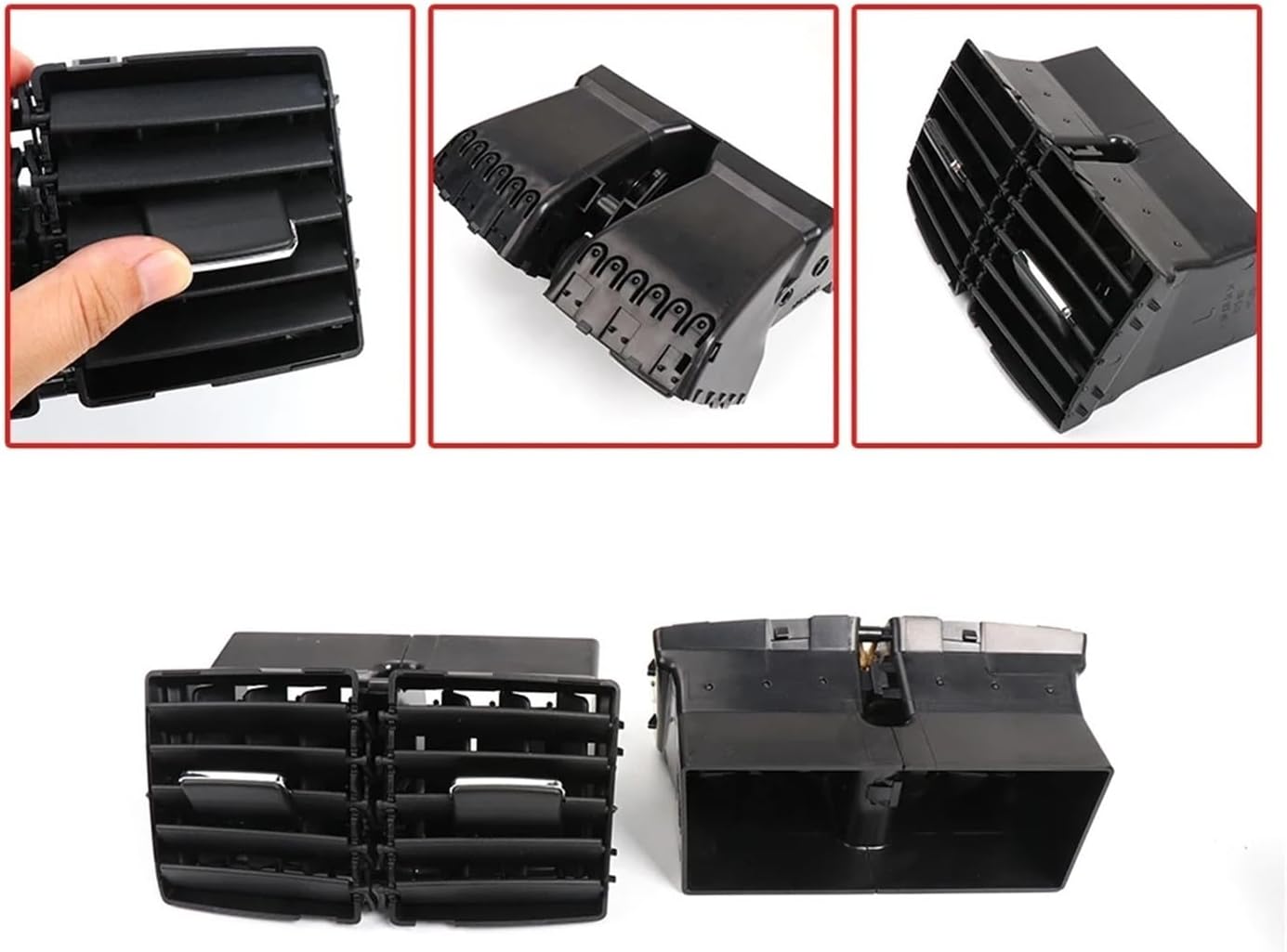 Car Interior Rear Air Conditioner Vent Grille Outlet Assembly Fit For Benz W164 ML GL 300 350 450 500 1648300454(Beige)