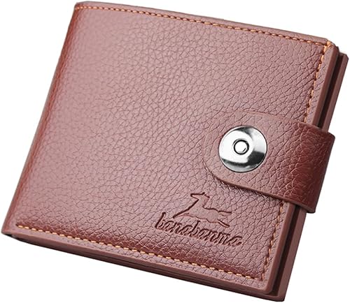 Cartera delgada para hombre con monedero, billetera minimalista con cremallera, billetera plegable para hombre con tarjetero de crédito, billetera