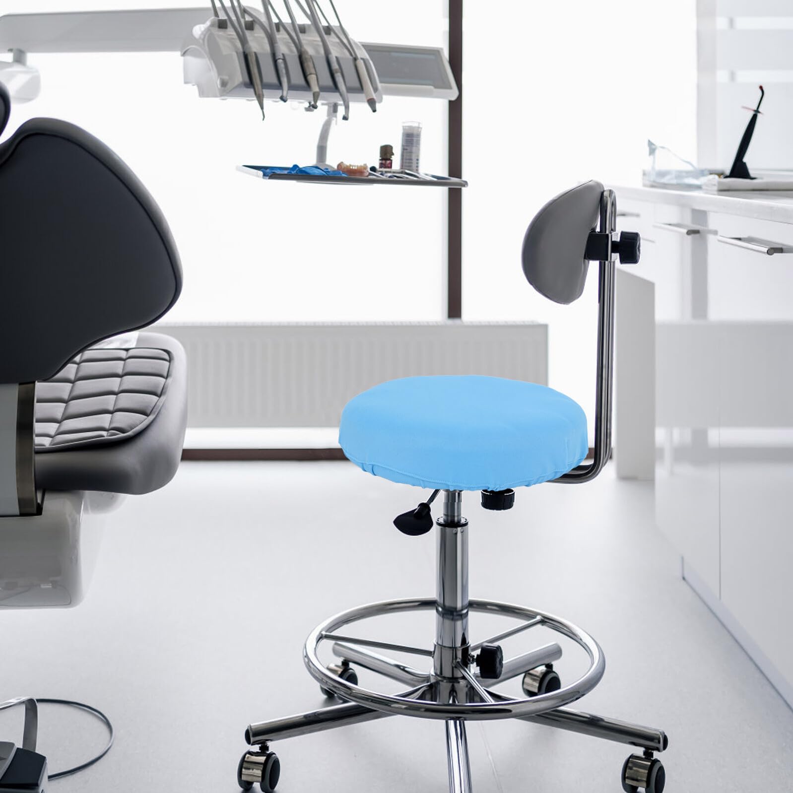 GALPADA 4 Pezzi Set di Coprisedia Elasticizzati per Poltrona Odontoiatrica Lavabile con Copriseduta e Copri Schienale per Studio Dentistico e Clinica