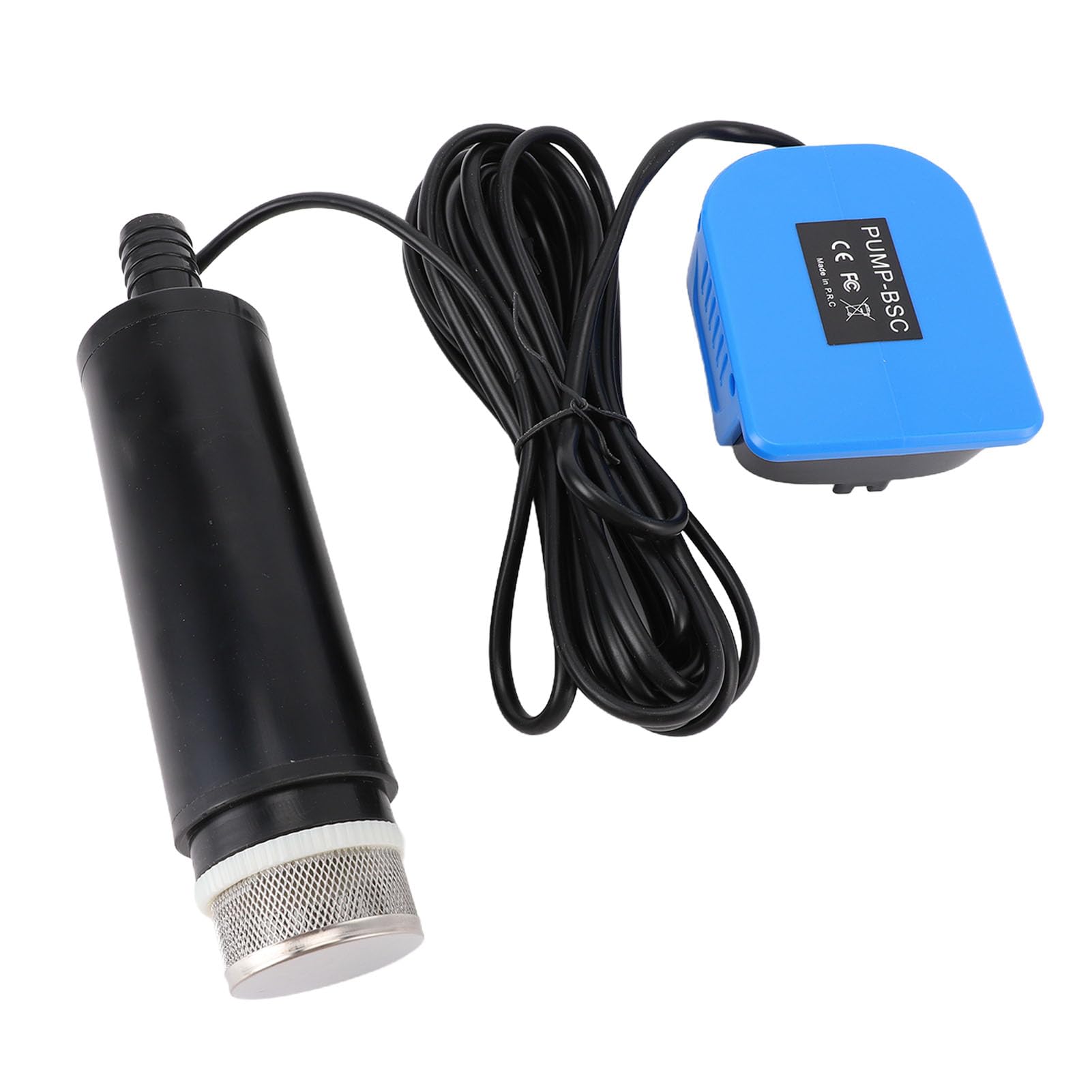 Walfront Mini Bomba de Agua, Bomba Sumergible Portátil 500 GPH para | Material ABS, Elevación Máxima de 16 Pies, Filtro de Sedimentos, para Piscina, Estanque y Drenaje de Jardín