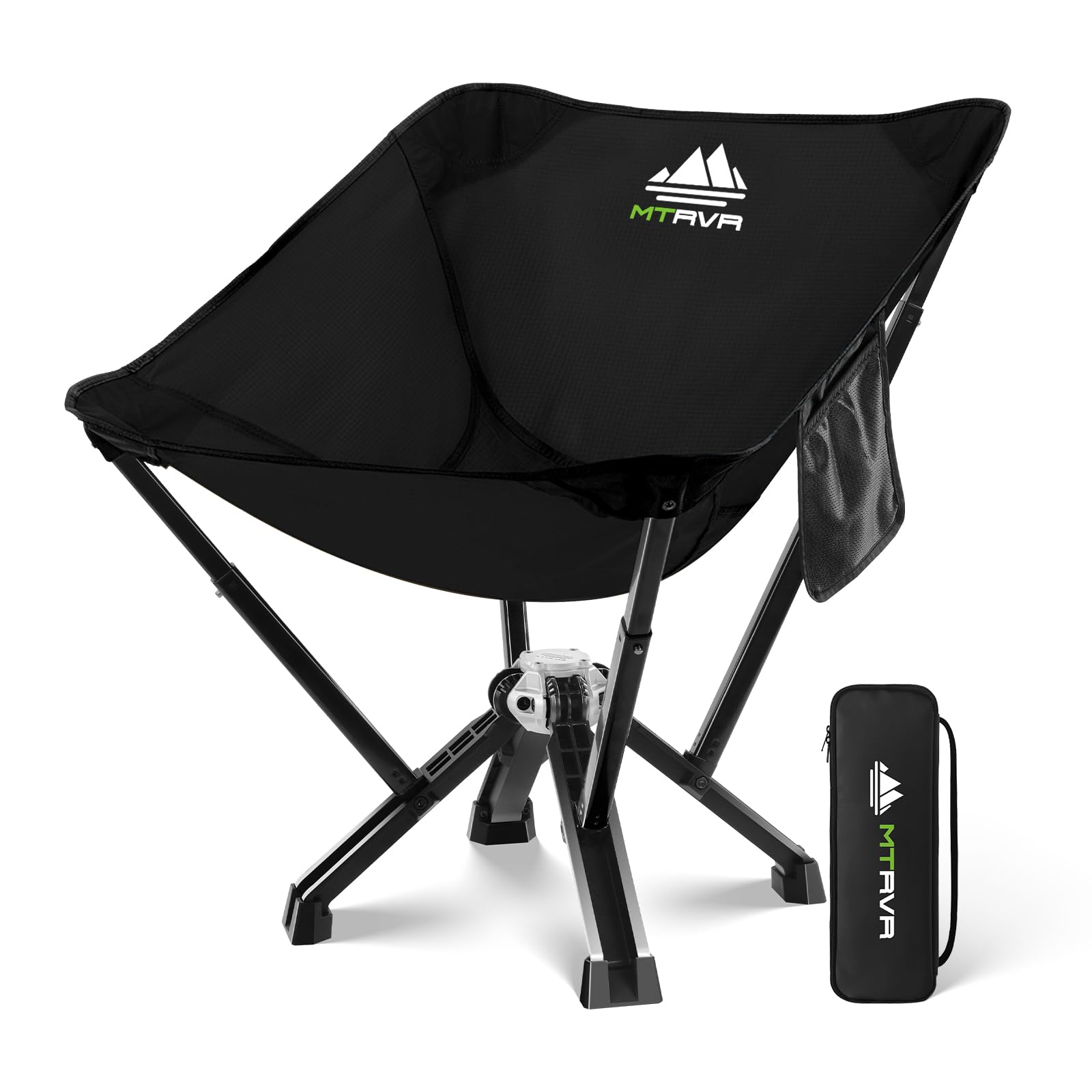 Utility-Grade Folding Chair — Stable One-Piece Structure, Authorized Folding Structure Patent, Balanced Aluminum Support, Compact & Portable Chair for Camping, Fishing & Everyday Outdoor Use