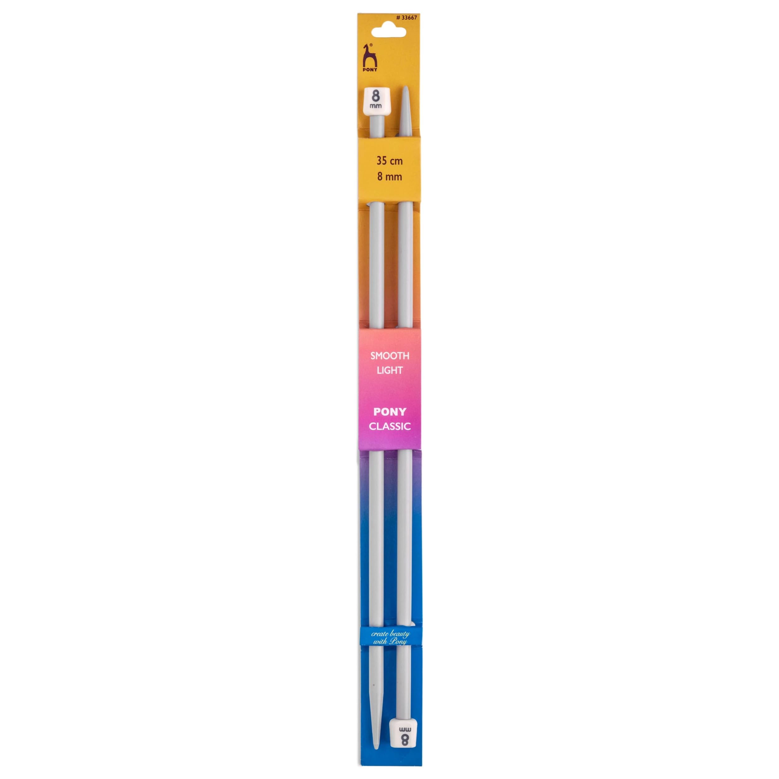 Pony Classic Knitting Needles - 35cm x 8.00mm (P33667)